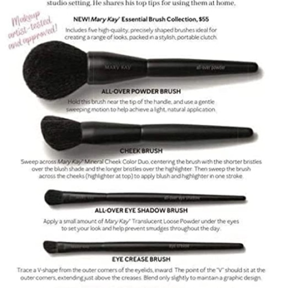 Mary Kay essential brush set